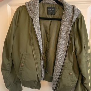 Olive Green Bomber Jacket